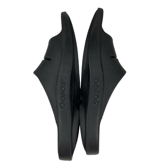 Oofos Blac Slide Sandal Adult Unisex Size Men's 11 / Women's 13 - Picture 6 of 13